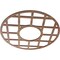 Ekena Millwork O'Neal Wood Fretwork Pierced Ceiling Medallion, Walnut, 22"OD x 8"ID x 1/4"T CMWP22X22X0250ONWA - alternate 3